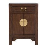 Table de chevet chinoise earthy - fine asianliving - 2 tiroirs - bois massif