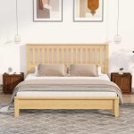 Table de chevet - maison exclusive - lot 2 pi�ces - ch�ne marron - bois ding�nierie r�sistant � lhumidit� ...
