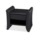 Table de chevet nova - table de nuit - design - noir