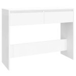 Table console - dilwe - blanc - 100x35x765 cm - aggloméré - fixation murale incluse Table console - dilwe - blanc - 100x35x765 cm - aggloméré - fixation murale incluse