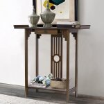 Table console table d?entrée rétro bout de canapé en bois avec Étagère table d?appoint pour salon entrée ... Table console table d?entrée rétro bout de canapé en bois avec Étagère table d?appoint pour salon entrée ...