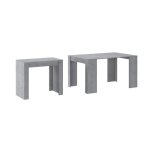 Table console extensible jusquà 140 cm couleur gris ciment dimensions fermée : 90x58x77cm rf2346 Table console extensible jusquà 140 cm couleur gris ciment dimensions fermée : 90x58x77cm rf2346