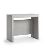 Table console extensible 8 couverts topaz 90 cm béton avec allonges intégrées Table console extensible 8 couverts topaz 90 cm béton avec allonges intégrées
