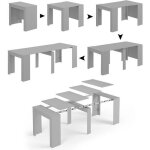 Dmora table console compton table  manger extensibles jusqu 10 places 51 / 237x90h78 cm bton