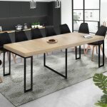 Idmarket table console extensible toronto 14 personnes 300 cm design industriel Idmarket table console extensible toronto 14 personnes 300 cm design industriel