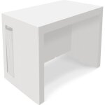 Table console extensible loki blanc laqu - 12 personnes