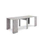 Table console extensible console meuble 220 pour 10 personnes ciment rf2630