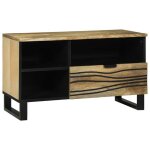 Table console - console extensible vidaxl unites tv avec tiroir marron 80 x 33 x 46 cm bois ding�nierie ...