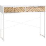 Homcom - table console - panneaux de particules - 100x30x75cm - blanc Homcom - table console - panneaux de particules - 100x30x75cm - blanc