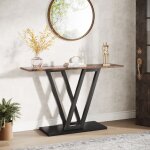 Table console meublelittle tree110 cm table dentr�e avec plateau de table en r�tro et cadre en m�tal ...