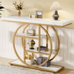 Table consolelittle tree105�30�80 cmtable d?entr�e � 4 niveaux avec base circulairepour saloncouloirblanc ...