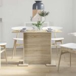 Table cuisine 2 / 4 personnes marron - lemon� table de salle � manger - / table de repas - ch�ne sonoma ...