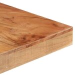 Table cuisine 2 / 4 personnes noir - lemon� table de salle � manger - 160x80x76cm - bois dacacia solide ...