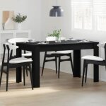 Table cuisine 2 / 4 personnes noir - lemon� table de salle � manger - / table de repas - ch�ne noir - ...