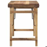 Table cuisine cloud marron table � manger - design �l�gant - marron 110 x 55 x 76 cm - tt545