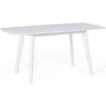 Table de cuisine extensible - beliani - sanford - blanc - contemporain - rectangulaire Table de cuisine extensible - beliani - sanford - blanc - contemporain - rectangulaire