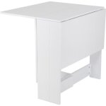 Table de cuisine pliante - blanc - 103 x 76 x 734 cm - 6 places - contemporain - design - mat Table de cuisine pliante - blanc - 103 x 76 x 734 cm - 6 places - contemporain - design - mat