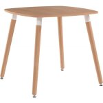 Table de cuisine vintage - clp - viborg - bois de htre - carre - 4 places