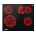 Table de cuisson amzchef plaque induction vitrocramique 6600w avec 4 feux 9 niveaux de puissance contrle ...