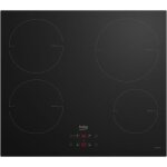 Table de cuisson beko - 4 inductions - commandes tactiles et centralises - noir - 60 cm - hii6a400mt ...