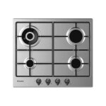 Table de cuisson au gaz - inox - 4 feux - 60 cm - brûleur double couronne - 925 kw Table de cuisson au gaz - inox - 4 feux - 60 cm - brûleur double couronne - 925 kw