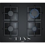 Table de cuisson gaz - bosch - ppp6a6b20 - 4 brleurs - flameselect - allumage intgr