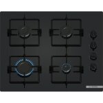 Table de cuisson  gaz - bosch srie 2 - 4 foyers - 52 x 59 x 54 cm - pop6b6k30 - noir