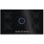 Table de cuisson au gaz - electrolux - kgg953753k - noir - 880 mm - 510 mm