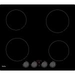 Table de cuisson induction - amica - 4 zones - 6 kw - l59 x p52 cm - noir - aim3540