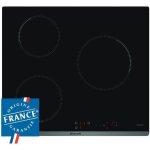 Table de cuisson induction brandt - 3 zones - 4600w - revtement verre - noir - l58 x p51 cm - bpi6310b ...