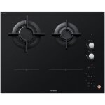 De dietrich table de cuisson mixte gaz et induction 65cm 4 feux noir - dpi7602bm