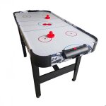 Table dair - hockey relaxdays enfants hxlxp: 73x120x61 cm 2 palets & 2 poussoirs avec soufflerie noir ...