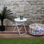 Table dappoint de jardin catane blanc blanc