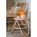 Table dappoint paul en rotin naturel - 40x40x40cm - cezare Table dappoint paul en rotin naturel - 40x40x40cm - cezare