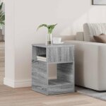 Table dappoint - vidaxl - 305x30x45 cm - gris sonoma - bois ding�nierie - carr�