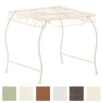 Table dextérieur - clp - zarina - fer forgé - carrée - blanc - 49 x 45 x 46 cm Table dextérieur - clp - zarina - fer forgé - carrée - blanc - 49 x 45 x 46 cm