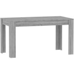 Table  dner - meuble de restaurant - table de cuisine bistrot - gris 140x745x76 cm bois dingn[z24] ...