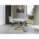 Table extensible 4 à 18 personnes blanc et pieds entrelacés 4 couleurs l 130 à 390 cm artemis Table extensible 4 à 18 personnes blanc et pieds entrelacés 4 couleurs l 130 à 390 cm artemis
