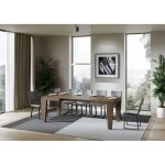 Table extensible 6 à 10 personnes bois foncé kristo l 130 à 234 cm Table extensible 6 à 10 personnes bois foncé kristo l 130 à 234 cm