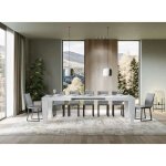 Table extensible 6  12 personnes blanc kristo l 180  284 cm