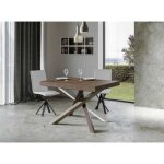 Table extensible 6 à 18 personnes bois foncé et pieds entrelacés 4 couleurs l 130 à 390 cm artemis Table extensible 6 à 18 personnes bois foncé et pieds entrelacés 4 couleurs l 130 à 390 cm artemis