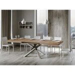 Table extensible 8  12 personnes chne naturel et pieds entrelacs 4 couleurs l 180  284 cm artemis ...