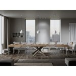 Table extensible 8 à 20 personnes chêne naturel et pieds entrelacés 4 couleurs l 180 à 440 cm artemis ... Table extensible 8 à 20 personnes chêne naturel et pieds entrelacés 4 couleurs l 180 à 440 cm artemis ...
