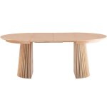 Table à manger ronde extensible en bois 4 à 8 personnes - 120 / 200 cm - ada Table à manger ronde extensible en bois 4 à 8 personnes - 120 / 200 cm - ada