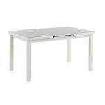 Table extensible de jardin en aluminium avec plateau en verre - longueur 140 - 180 x largeur 90 x hauteur ... Table extensible de jardin en aluminium avec plateau en verre - longueur 140 - 180 x largeur 90 x hauteur ...
