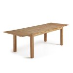 Table extensible - kave home - isbel - chêne massif - rectangulaire - 6 places Table extensible - kave home - isbel - chêne massif - rectangulaire - 6 places