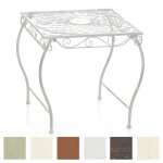 Table dextérieur - clp - zarina - fer forgé - blanc antique - 49 x 45 x 46 cm Table dextérieur - clp - zarina - fer forgé - blanc antique - 49 x 45 x 46 cm