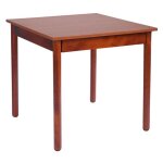 Table fixe en bois - restaurant - 80x80 - merisier Table fixe en bois - restaurant - 80x80 - merisier