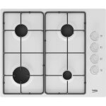 Table de cuisson au gaz - beko - higg64123sw - blanc - 60 cm - lectrique