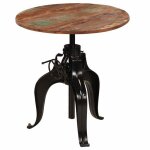 Table haute mange debout bar bistrot bois de r�cup�ration massif 75 cm 0902074
